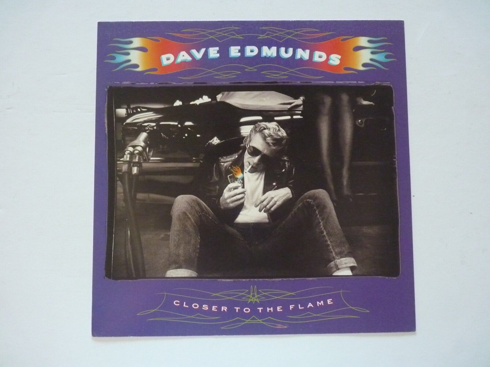 Dave Edmunds Closer to the Flame LP Record Photo Poster painting Flat 12x12 Poster