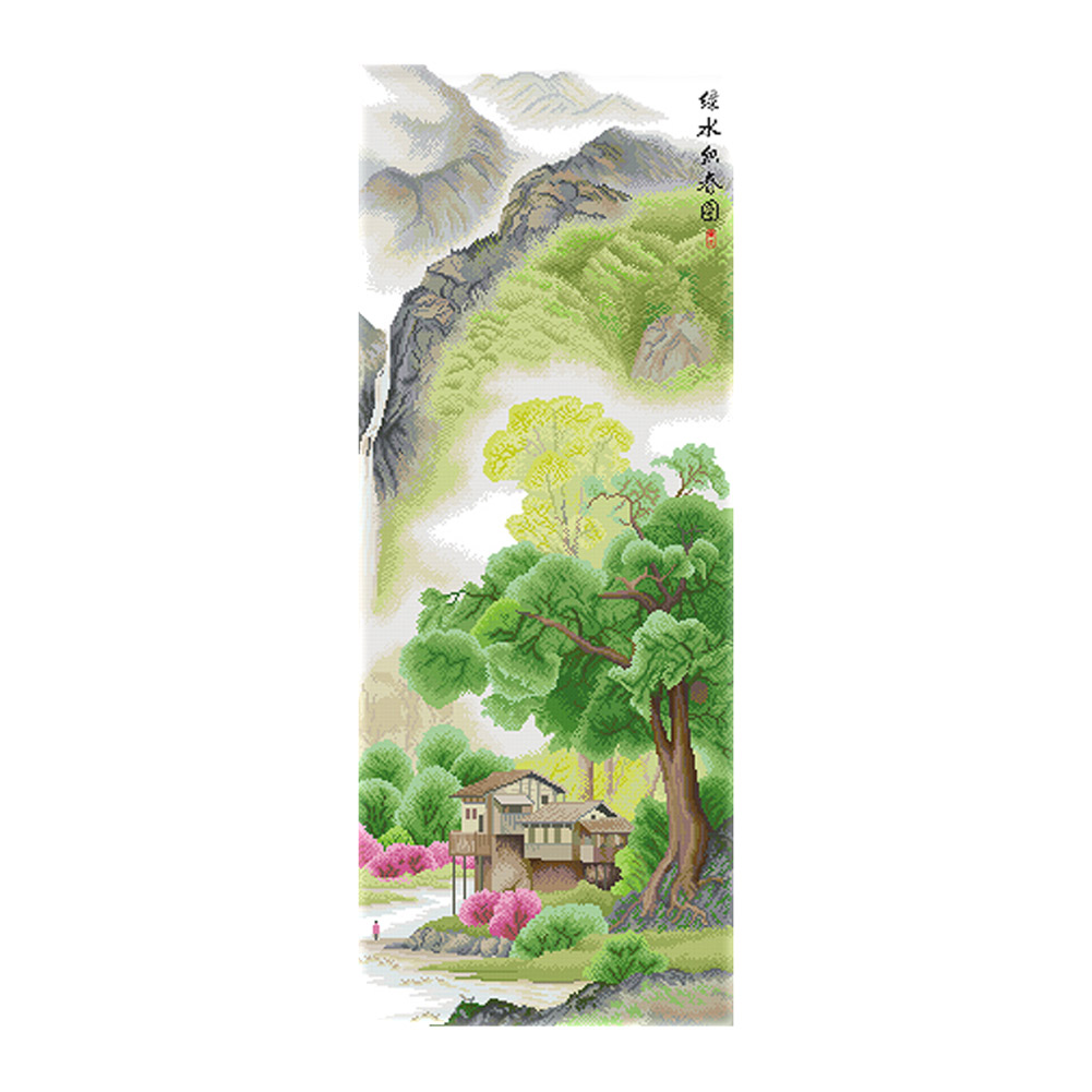 

Spring - 11CT Stamped Cross Stitch - 115*50CM (Big Size), 501 Original