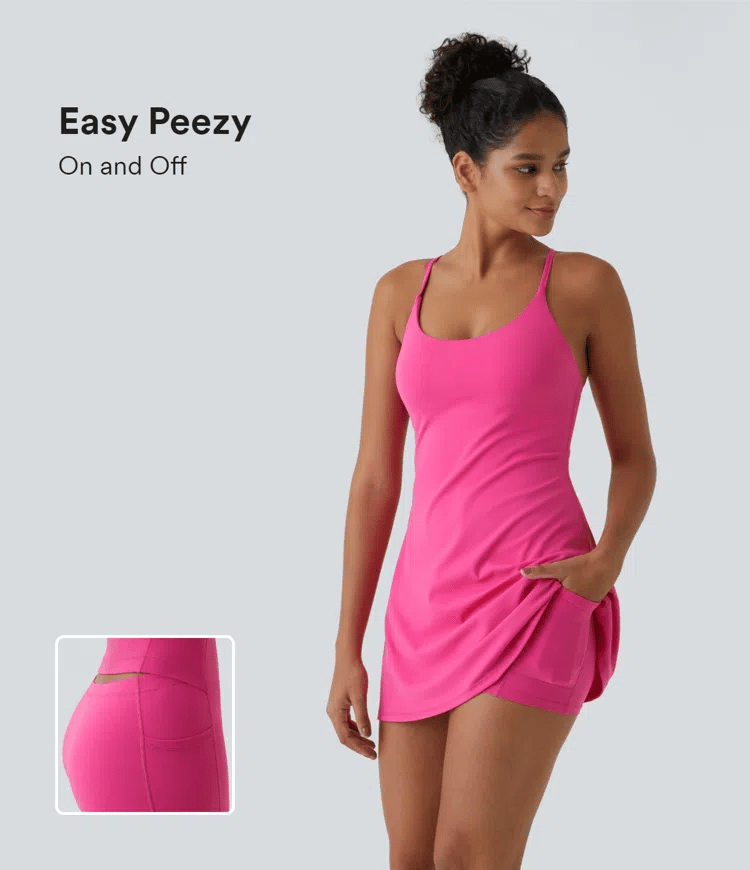 Plush Backless Active Dress-Easy Peezy