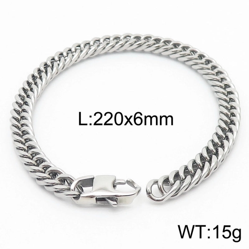Minimalist Solid Color Titanium Steel Unisex Bracelets