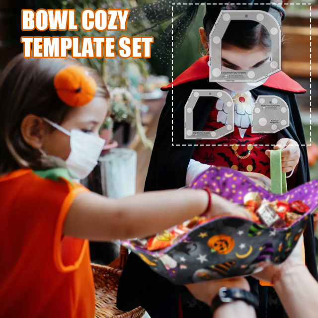 Halloween Candy Bowl Cozy Template Cutting Ruler Set - 3PCS (With  Instructions)