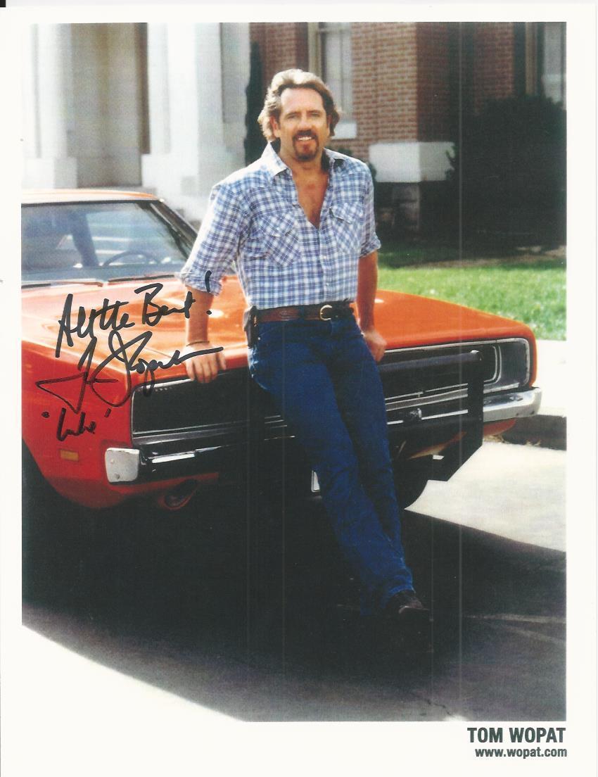 Tom Wopat signed Photo Poster painting