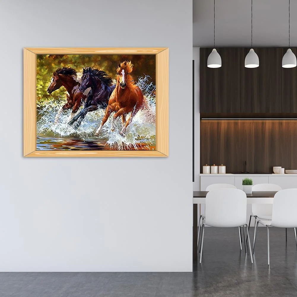 Diamond Painting - Full Round Drill - Horse Pentium(30*25cm)