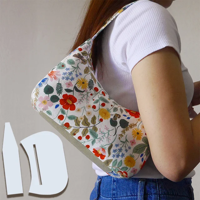 Diy Shoulder Bag Templates 2 PCS - With Tutorial