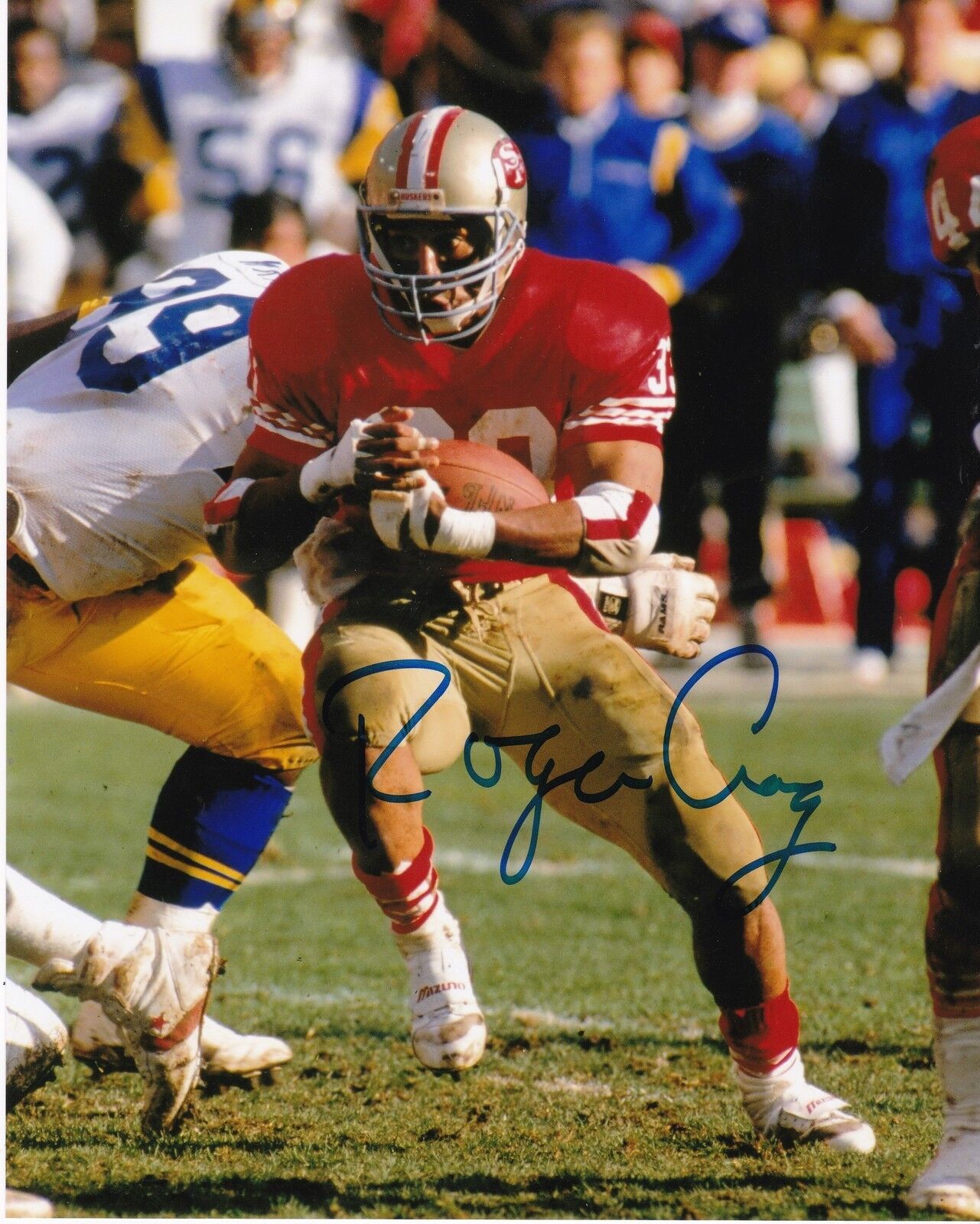 ROGER CRAIG SAN FRANCISCO 49ERS ACTION SIGNED 8x10