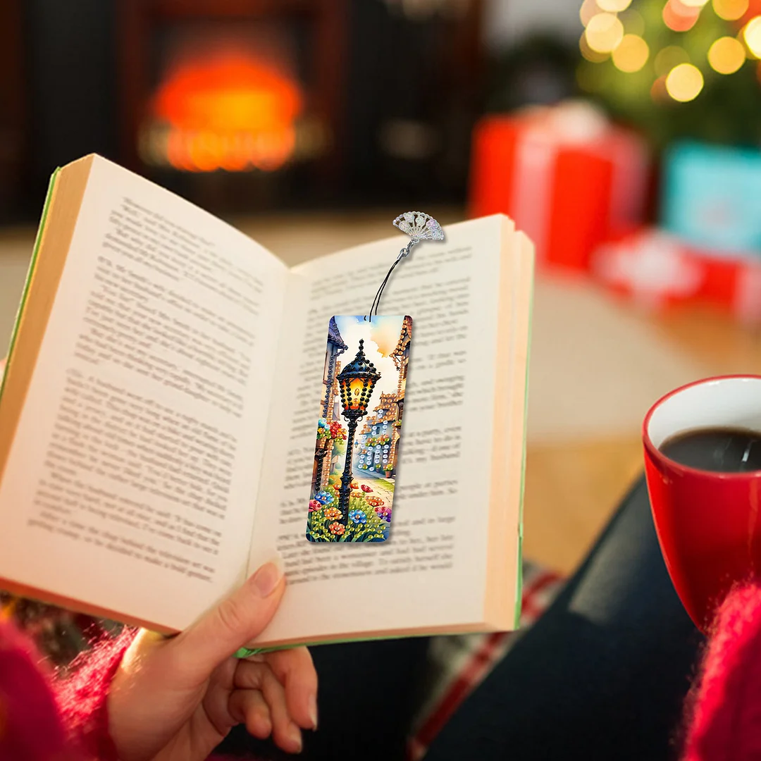 12Pcs Flower Scenery DIY Diamond Painting Bookmarks for Reading Enthusiasts