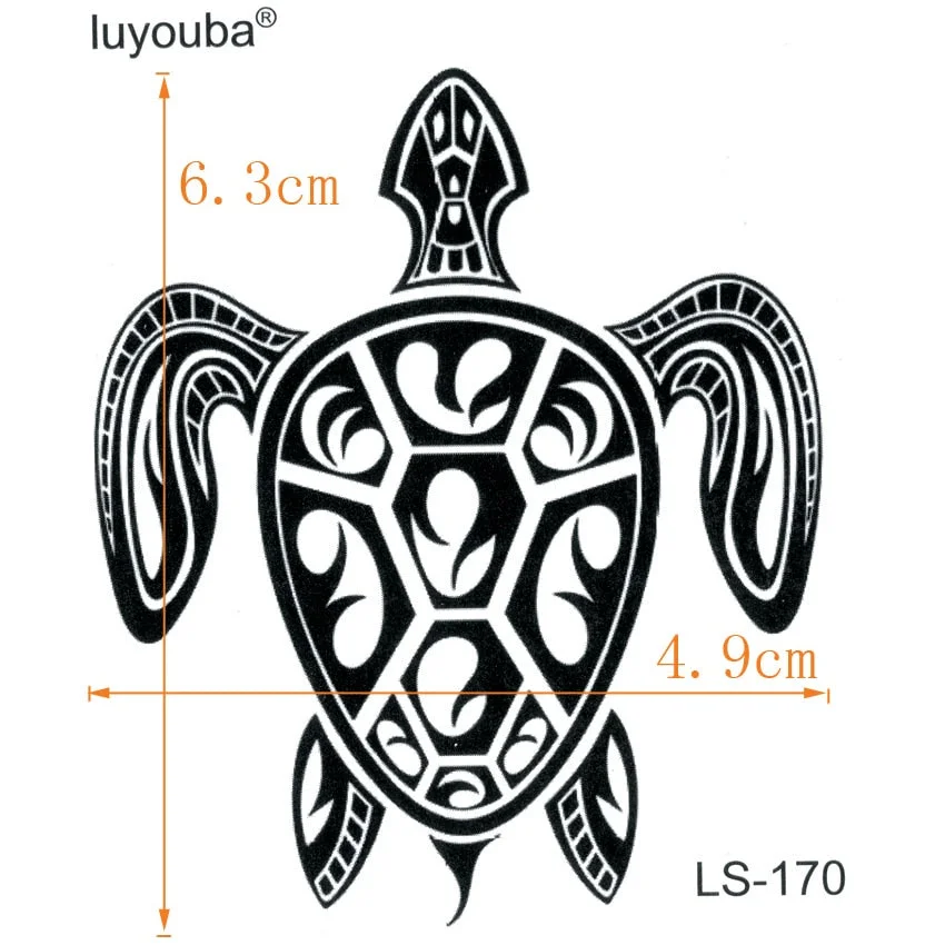 Cuckold Waterproof Temporary Tattoo Sticker Tortoise Fake Tattoo tatuagem Tatoo Animals Tatouage Temporales A Prueba De Agua