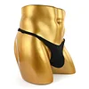 Men's Fashion Sexy Hollow Out Double Low Brief Thong G-String Bikinis Underwear