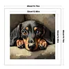 Dachshund Full 14CT 2 Strands DIY Counted Cross Stitch Kits for Beginners Adults Home Decor Cross Stitch Patterns Arts Craft Kits 15.6x15.6In tapestrymarket