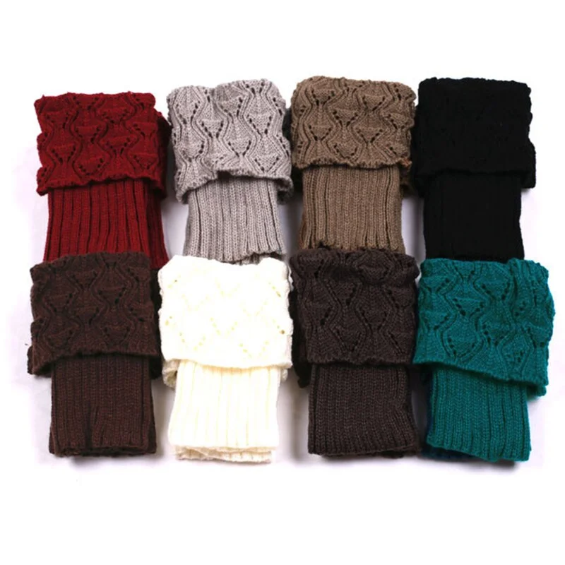 Leg Warmers Women Simple Knitting Crochet Boot-Cuffswinter Warm Womens Retro Elegant Trendy All-match Ladies Leisure Chic 2020