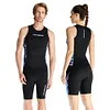 2mm Neoprene Sleeveless Vest/Shorts Women Wet Suit Top & Shorts for Surfing Cold