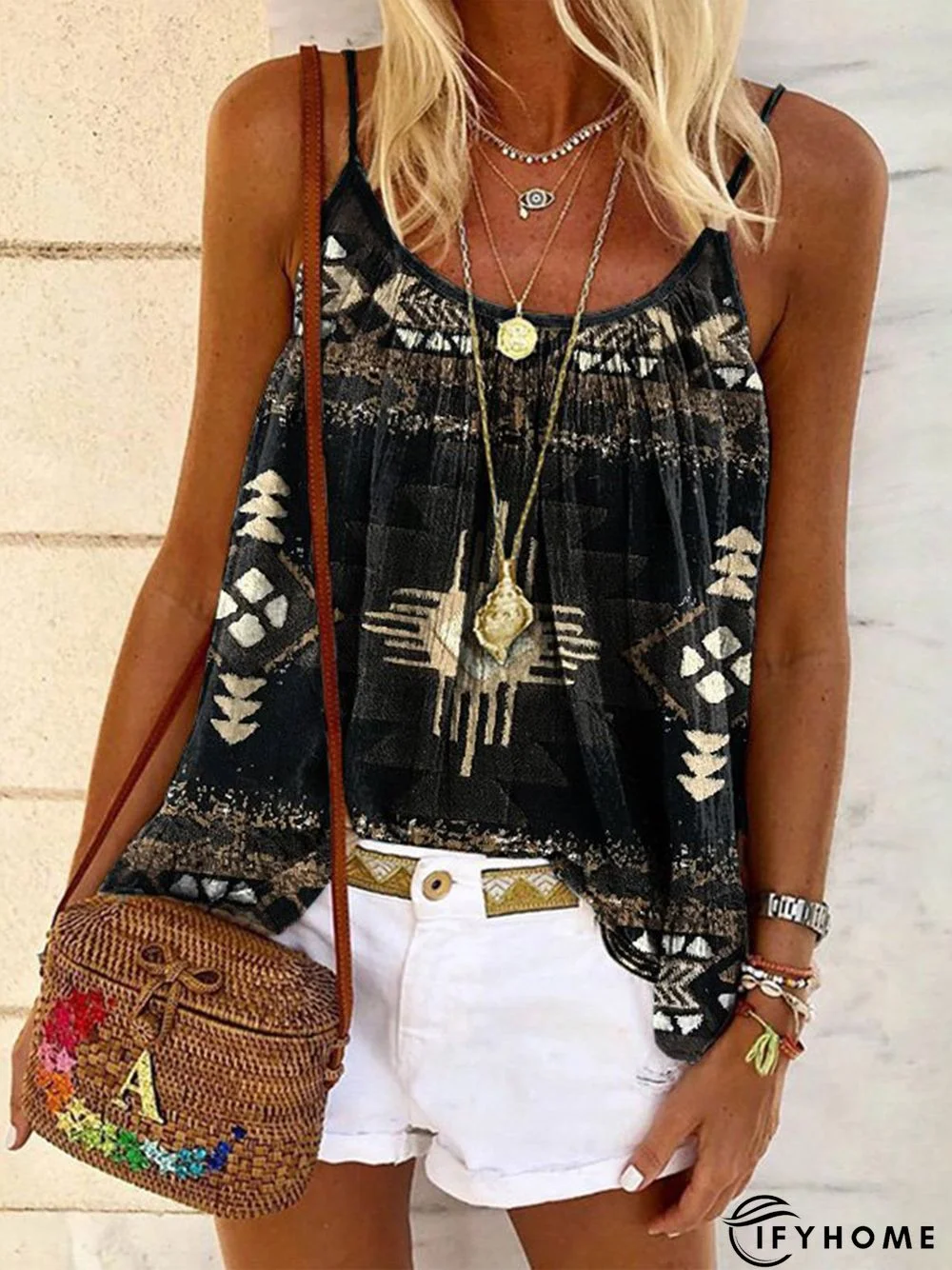 Boho Ruched Tribal Vests | IFYHOME