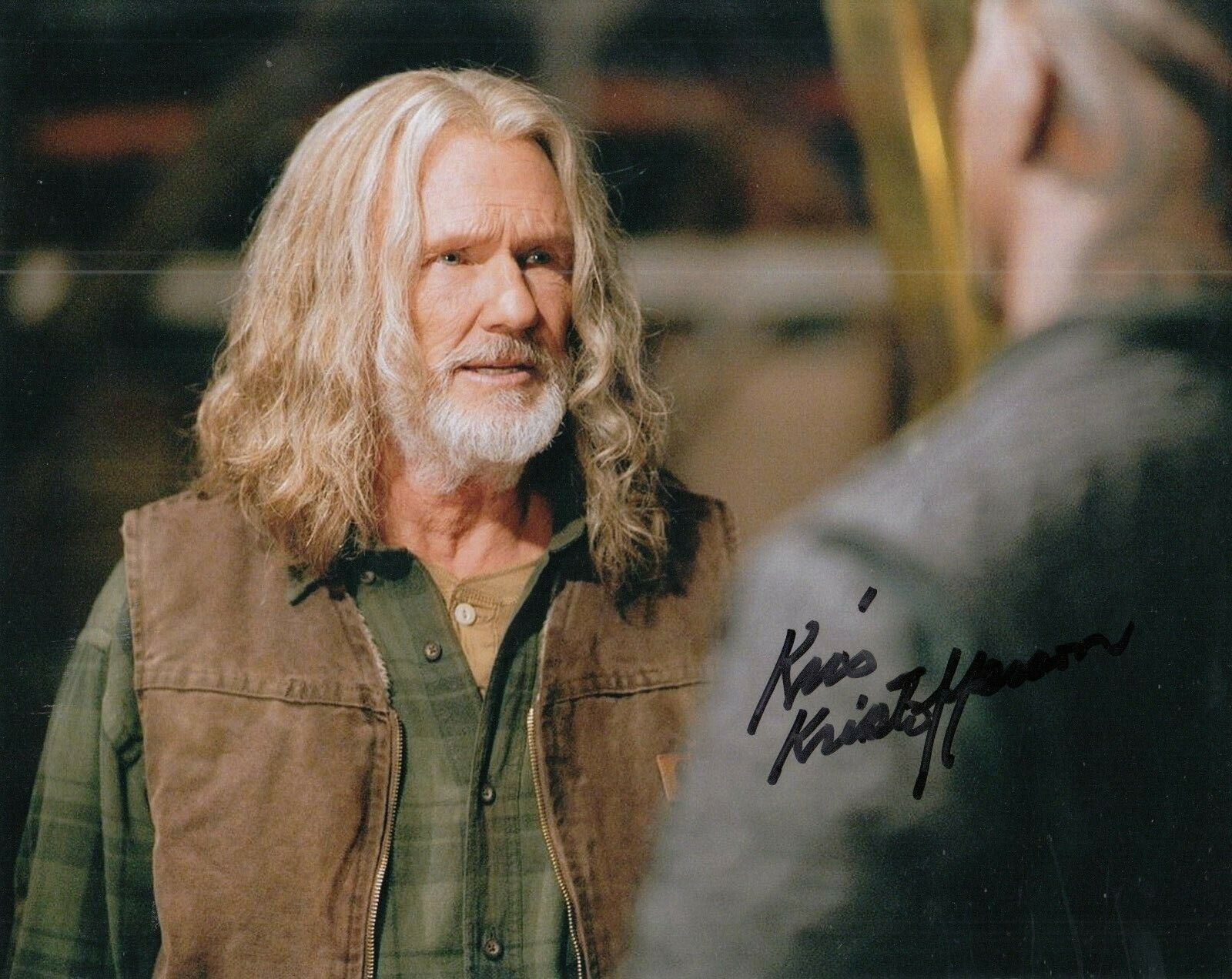 KRIS KRISTOFFERSON signed (BLADE TRINITY) Movie *Whistler* 8X10 Photo Poster painting W/COA #1