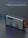 12V/24V To AC 220V Auto Converter Digital Display Auto Power Inversor 4 USB Port