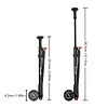 300PSI Bicycle Air Pump with Gauge Bike Shock Pump for Fork & Rear Suspension