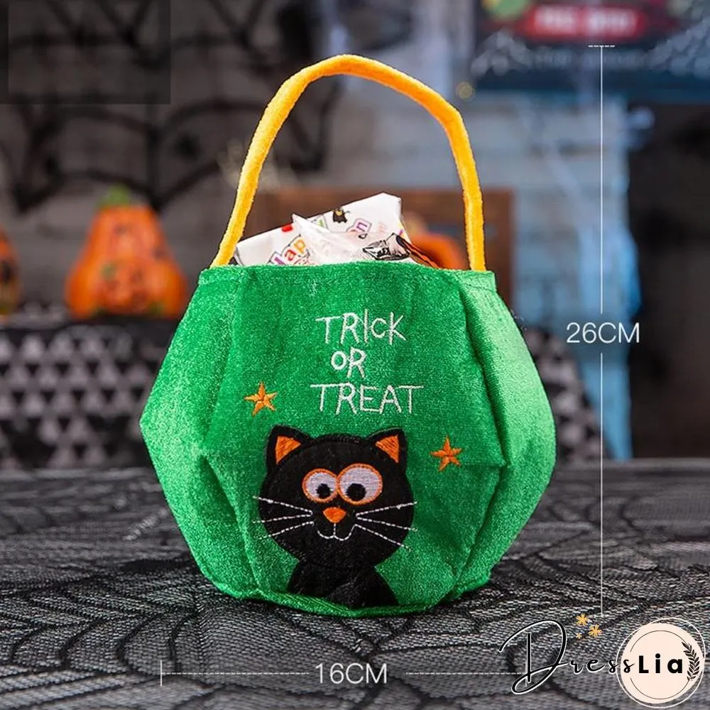 Halloween Candy Bag Gifts Bag Party Favors Storage Pouch Protable Handbag