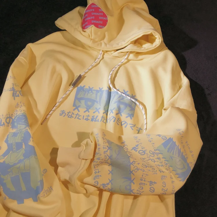 Cotton anime online hoodies