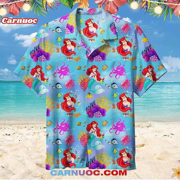 Mermaid Arielle | Unisex Hawaiian Shirt