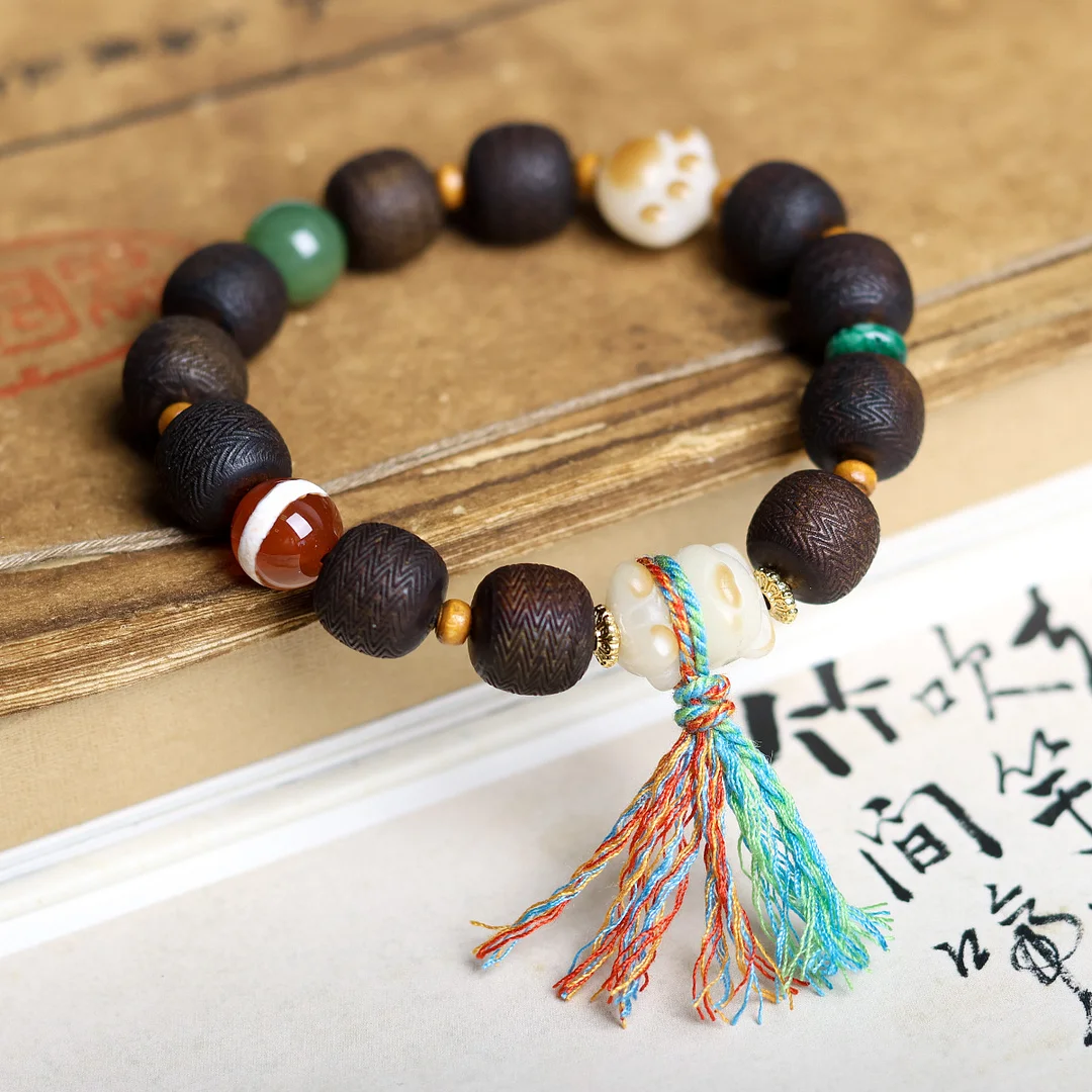 Men's Bohemian Bodhi Root Cat's Paw Bracelet-inspireuse