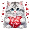 Diamond Painting-DIY Crystal Rhinestone Love Cat