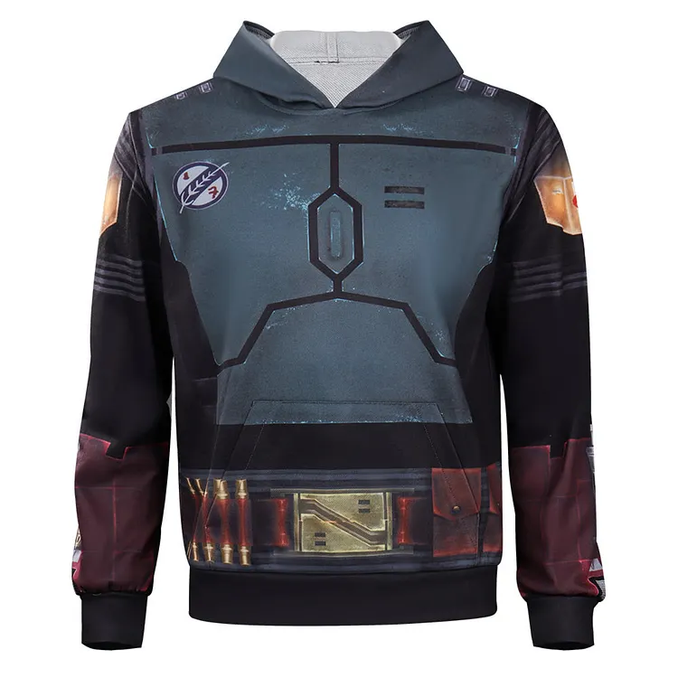 The Book of Boba Fett Cosplay Costume Hoodie Pullover Halloween Carnival Suit-Coshduk