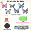 6 Stück Schmetterling - 5d DIY Handwerk Aufkleber Magnet