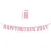 Best Mom Ever Pink Latex Balloons Flag Decor HAPPY MOTHER'S DAY Loving Party Supplies