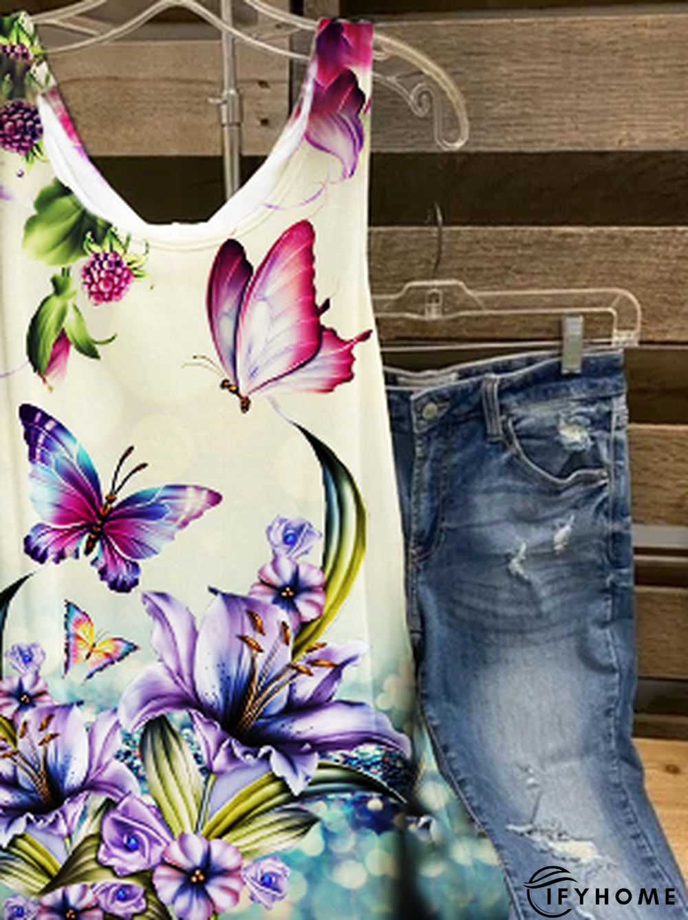 Crew Neck Vintage T-shirt | IFYHOME