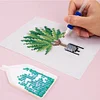 12pcs Plants DIY Mini Square Diamond Painting Set 14x18cm