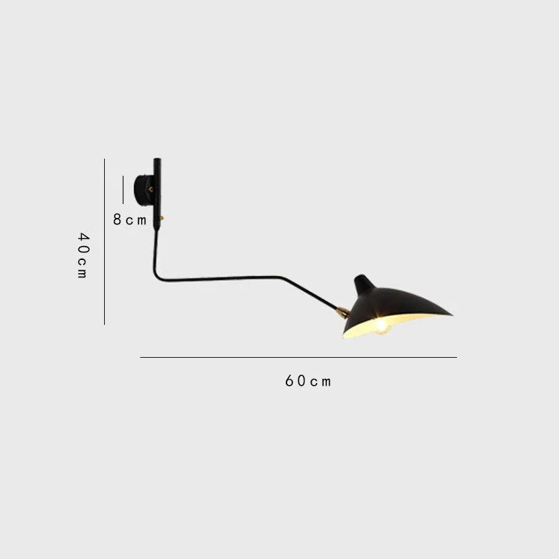 Creative Wall Lamp Personality Retro Long Arm Double-headed Wall Lamp