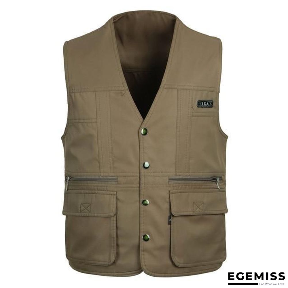 Men Multi-Pocket Classic Waistcoat Male Sleeveless Unloading Solid Coat Work Vest Tactical Masculino Jacket | EGEMISS