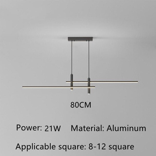 Nordic Dining Table Led Chandelier Black Gold Minimalist for Kitchen Dining Room Pendant Lamp Home Decor Lighting Luster Fixture