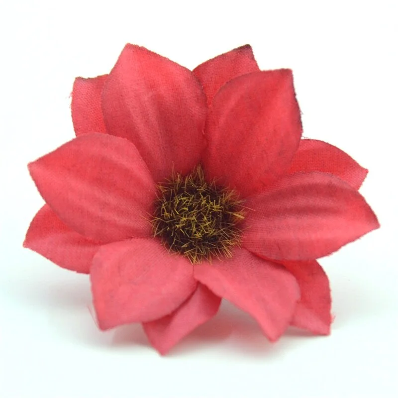 80pcs Cheap 5.5cm Mini Gerbera Artificial Rose Rose Flower Head  Wedding Decoration DIY Wreath Accessories Craft Fake Flowers