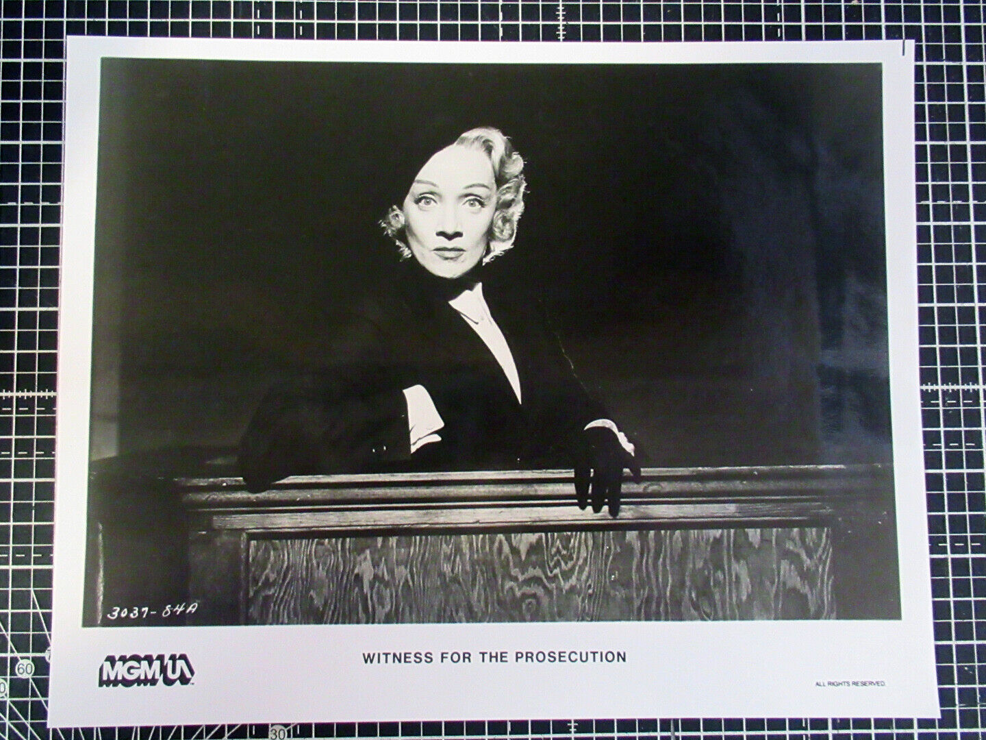 Witness for the prosecution movie black and white Photo Poster painting Marlene Dietrich B