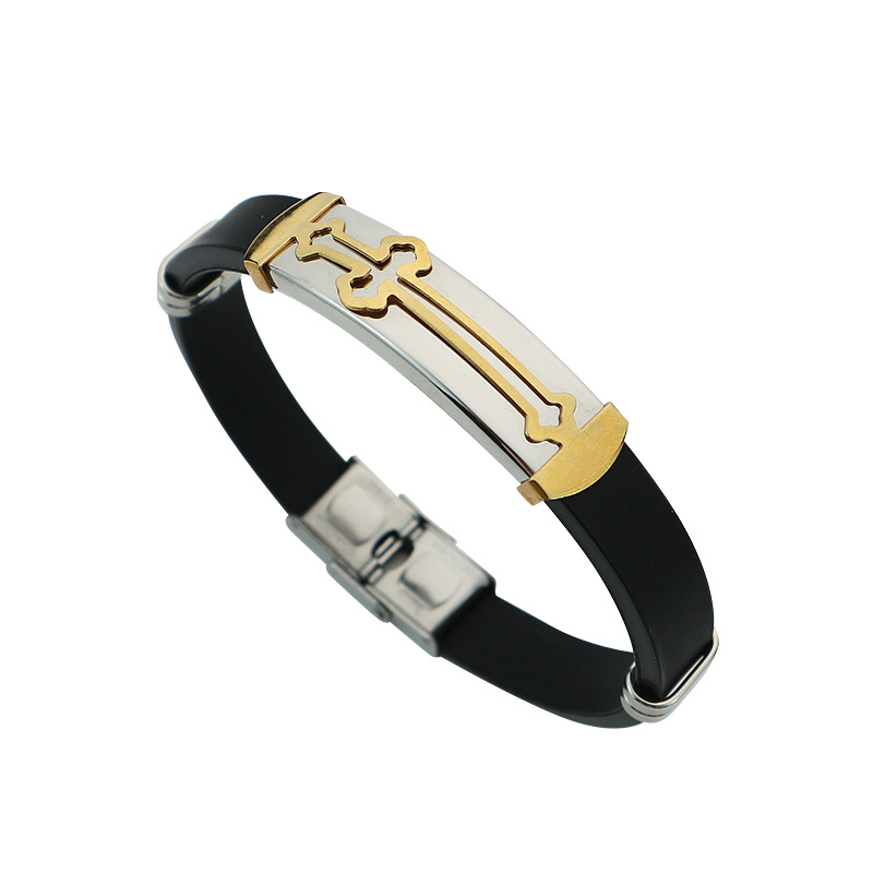 Fashion statement leather bracelet