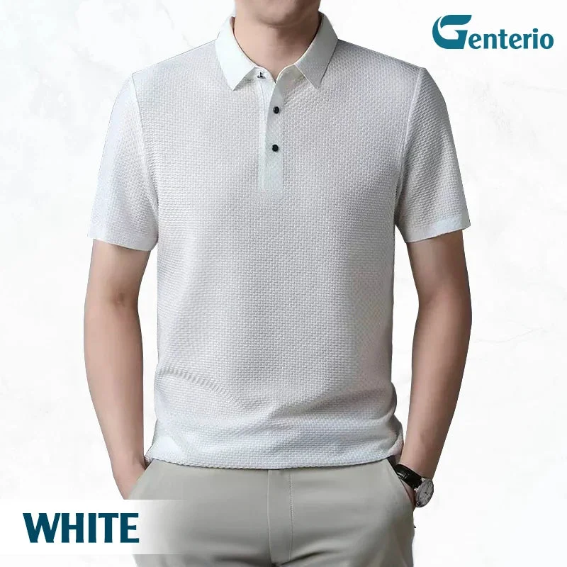 LuxePolo &ndash; Men's Icy Silk Anti-wrinkle Polo Shirt | LAST DAY 70% OFF