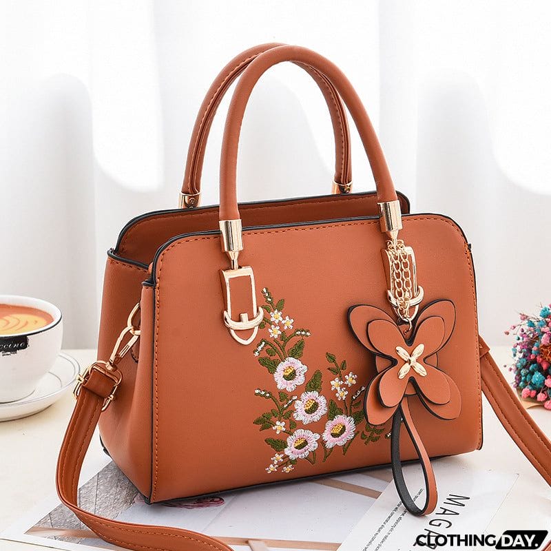 Delicate Elegant Floral Embroidery Handbags for Ladies
