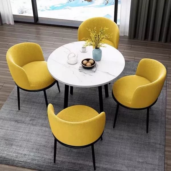 4 Person Round Dining Table Set, Round 4 Person Dining Table And Chairs Set Of