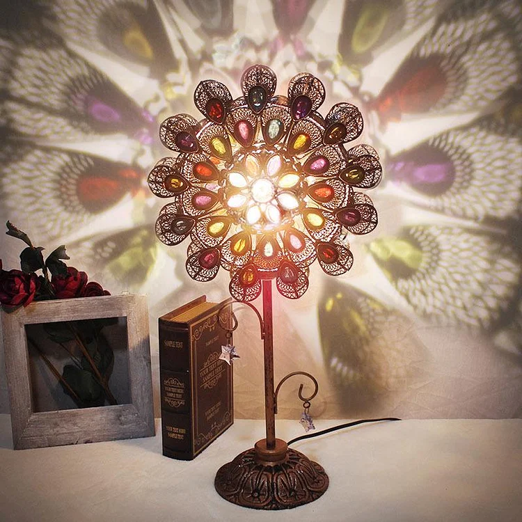Floral-Inspired Table Lamp—Free shipping