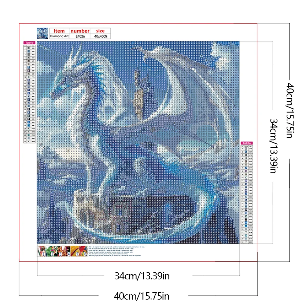 Diamond Painting - Full Round Drill - Dragon(Canvas|40*40cm)