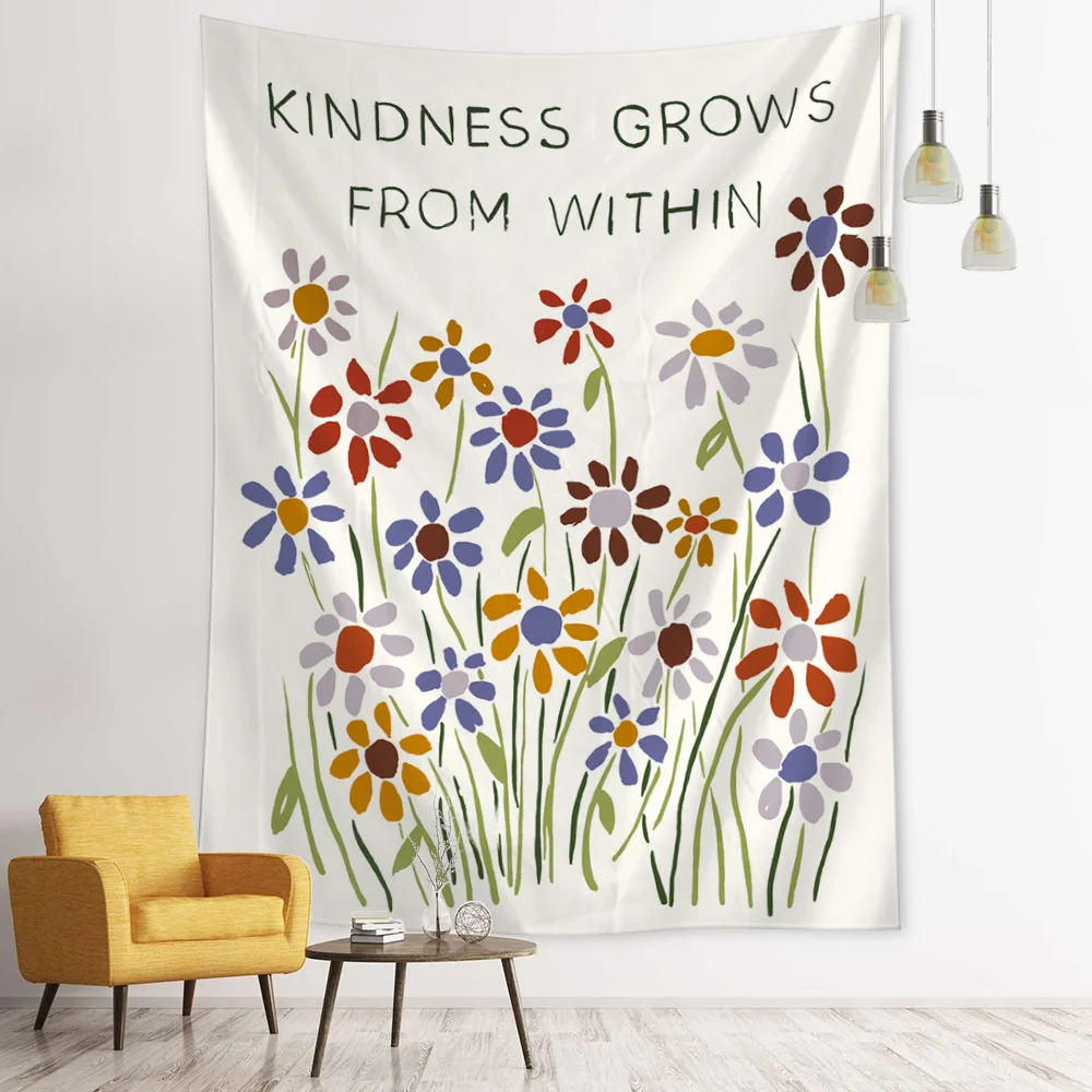 Nigikala Girl Tapestry Wall Hanging Retro INS Psychedelic Hippie Tarot Card Tapiz Room Dormitory Home Decor