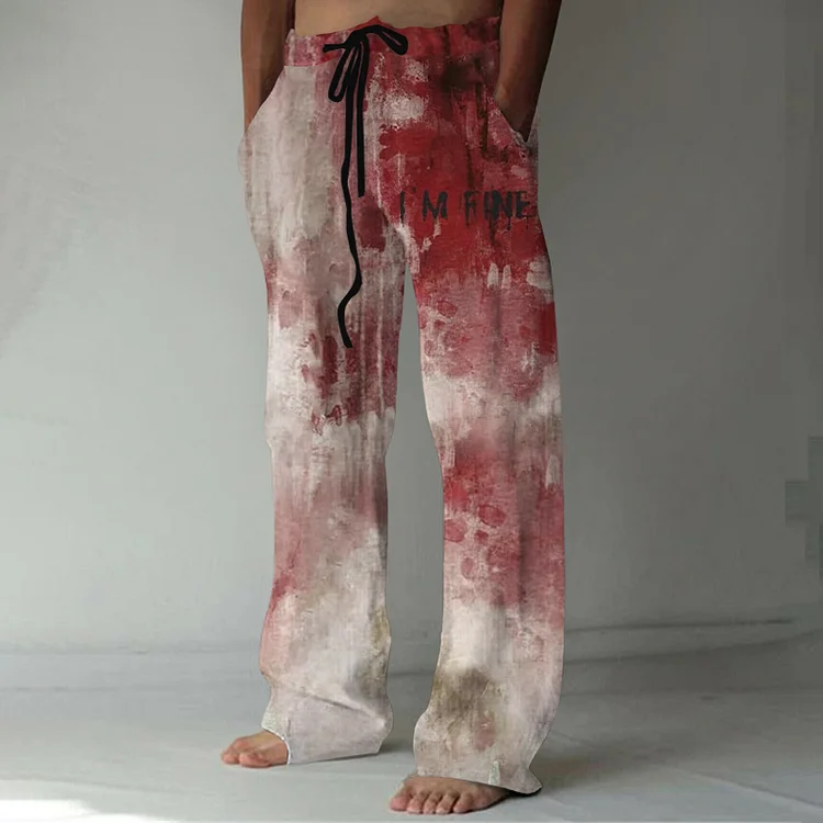 Men'S Halloween I'M Good Blood Art Casual Pants