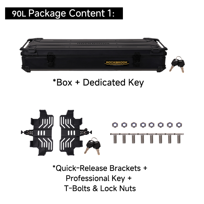 ROCKBROOK BX1031 Large Roof Box - Car Vehicle Top Cargo Storage 