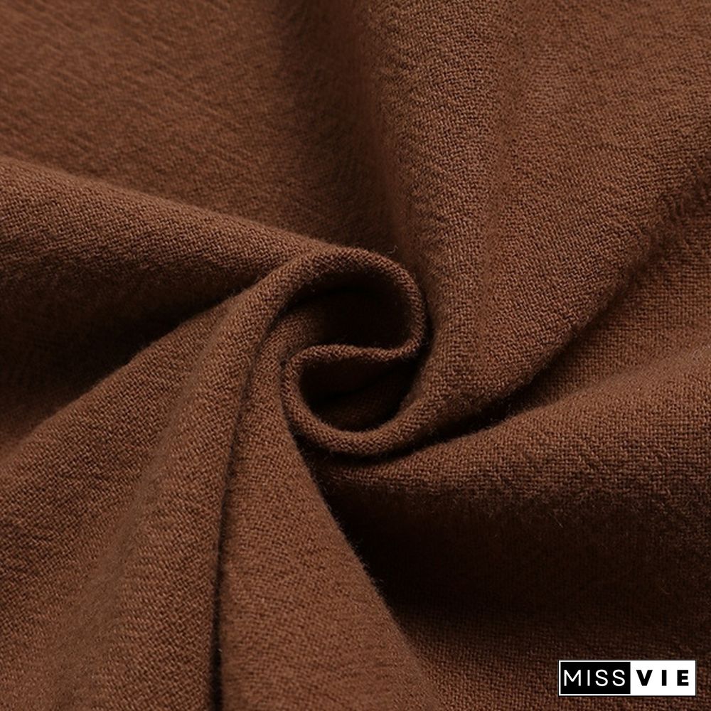 Women Stand Collar Long Sleeve Loose Casual Tops Shirt Blouse