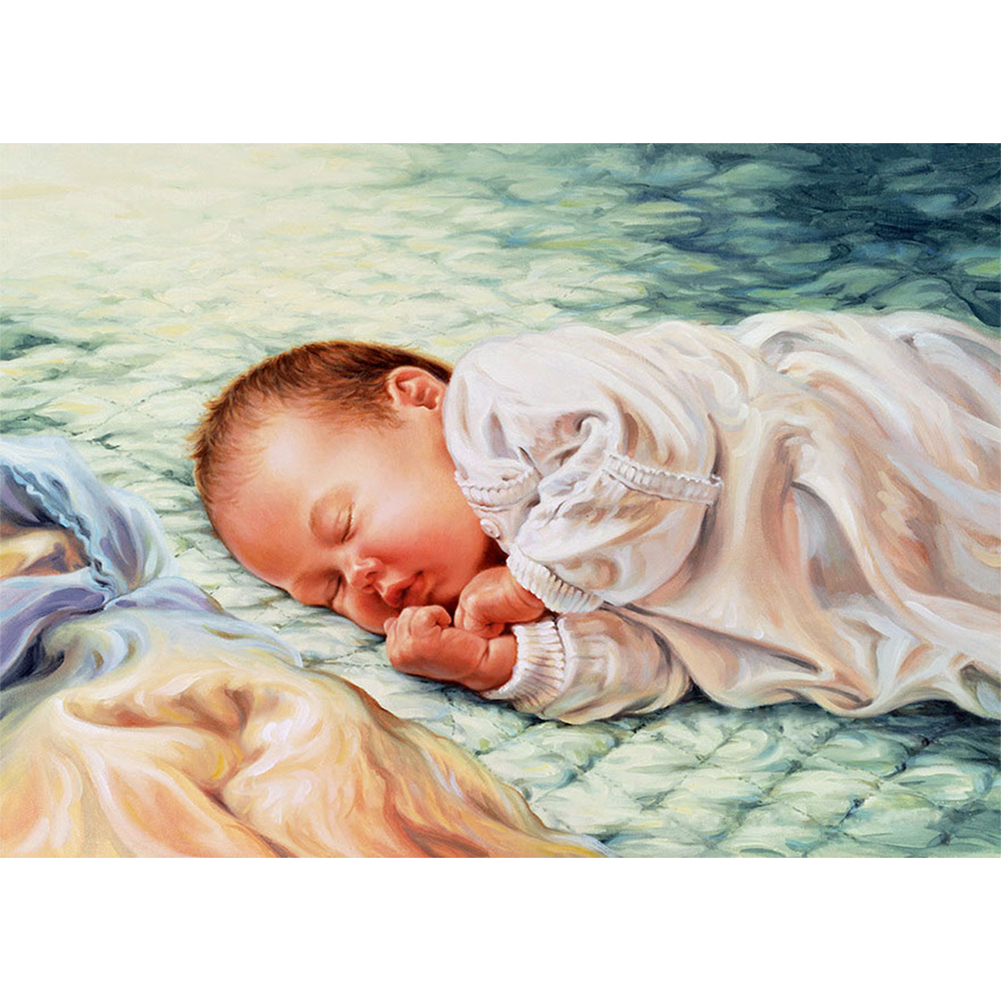 

40*30CM-Kids for-Round Drill Diamond Painting, 501 Original