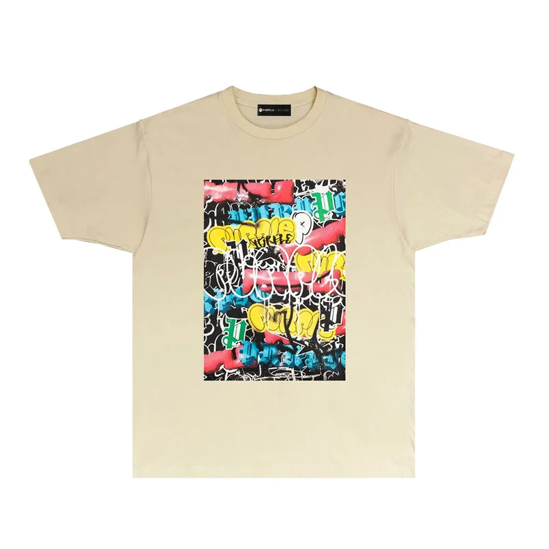 Purple 2023 new fashion T-shirt short sleeves