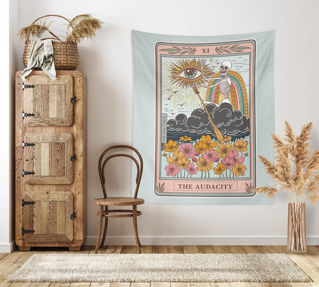 Mystical Tarot Card Wall Hanging, Tarot Tapestry