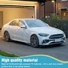 [US Local Warehouse] 50 Packs Universal Disposable Car Covers (12.5x21.6 Ft) Clear Plastic Car Covers Waterproof All Weather for Automobiles with Elastic Band for Outdoor Snow/Rain Weather Protection