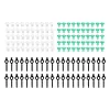 140pcs Carp Fishing Accessories Carp Fishing Boilie Screw Fishing Beads Stopper