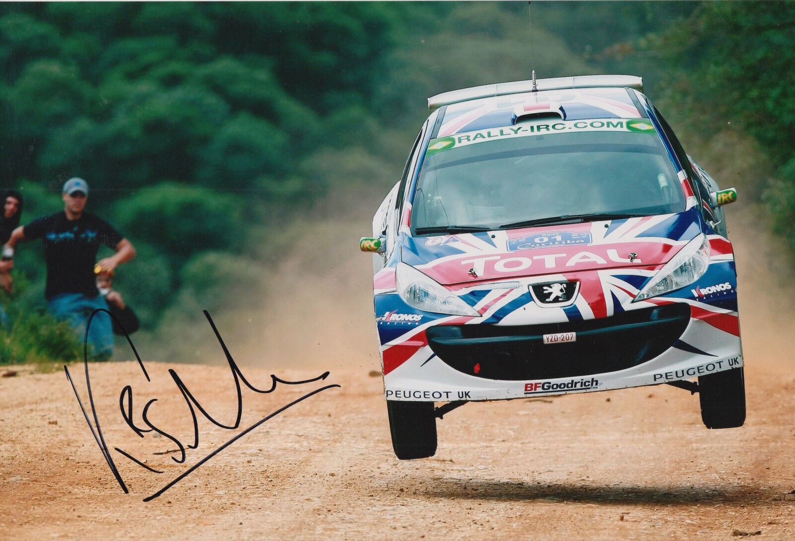 Kris Meeke Hand Signed 12x8 Photo Poster painting Peugeot Rally 1.